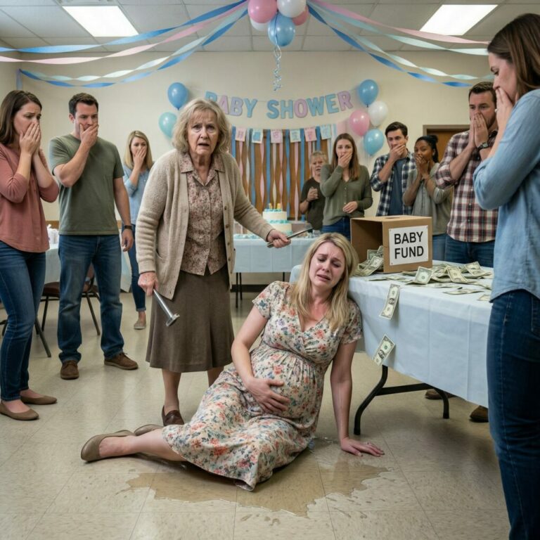 At my baby shower when I was eight months pregnant, my friends raised $47,000 to help me with medical bills. As soon as my mom saw the donation box, she got greedy and tried to snatch my donation box right off the table. When I stopped her, she picked up a heavy iron rod from the decorations and hit my pregnant belly so hard that my water broke instantly. I fainted from the pain…