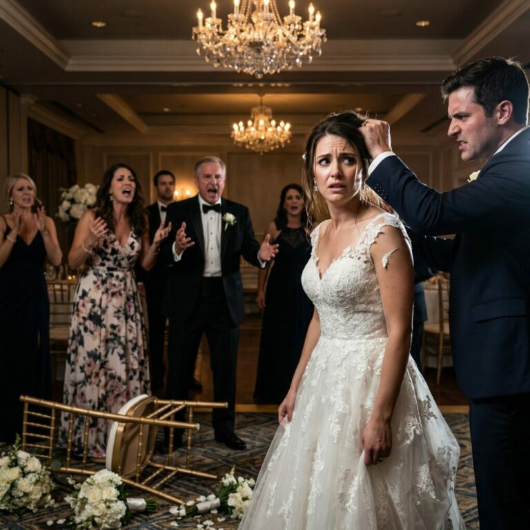 Cuando se acercaba la boda de mi hermana, me senté a su lado para ayudarla con la lista de invitados. Fue entonces cuando noté que mi nombre no aparecía. Así que le pregunté: —¿No vas a invitar a tu propia familia?  Antes de que ella respondiera, mi madre intervino y dijo: —No discutas. Es su día. No lo hagas sobre ti.  El día de la boda me quedé en casa, hasta que mi teléfono empezó a explotar con mensajes y fotos: el novio tirándole del cabello, gente gritando, el caos desatado, y…