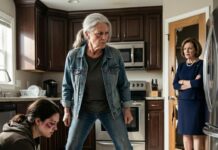 “Mom, come get me, please…”. When the line went dead, I didn’t call the police; I called my unit. Her mother-in-law stood in the doorway, arrogant and smug. “She is a married woman now. This is a private family matter.” I stared at her with eyes that had seen war zones and replied, “Not anymore.” I breached the door with a tactical kick. Finding my daughter scrubbing her own blood from the tiles, I knew this wasn’t a marriage; it was a torture camp. They thought they were dealing with a helpless old woman. They were about to learn why my enemies call me “The Iron General,” and I was authorizing a full-scale strike.