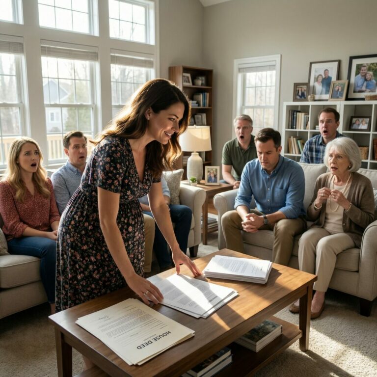 Cuando la amante de mi marido quedó embarazada, toda la familia de mis suegros me dijo que debía irme de la casa. Yo simplemente sonreí y dije una sola frase… y los rostros de los seis se quedaron helados. Intentaron disculparse después, pero ya era demasiado tarde.