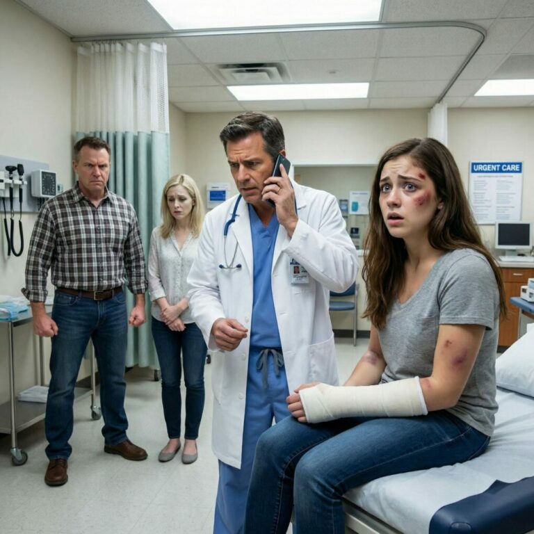 My stepfather beat me every day as a form of entertainment. One day, he broke my arm, and when we took me to the hospital, my mother said, “It was because she accidentally fell off her bike.” As soon as the doctor saw me, he picked up the phone and called 911.