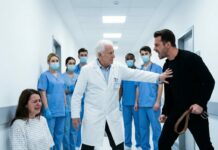 My husband hurt me every day. I learned to hide the bruises, to lie with a smile. But that night, everything went dark. When I woke up in the hospital, I heard him whisper, ‘She fell down the stairs.’ The doctor looked at me, then at him, and said quietly, ‘Sir… this wasn’t an accident.’ That was the moment my husband stopped breathing—and my nightmare began.