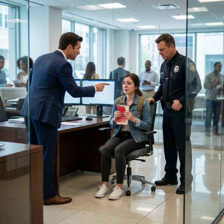 At my grandpa’s funeral, he pressed an old passbook into my hand and whispered, “Only you.” Mom snatched it, scoffed, and threw it in the trash. “It’s old. This should’ve stayed buried.” I dug it out anyway and went to the bank. The manager flipped through the pages, his face draining of color. “Security,” he whispered. “Call the police. Do. Not. Let. Her. Leave.”