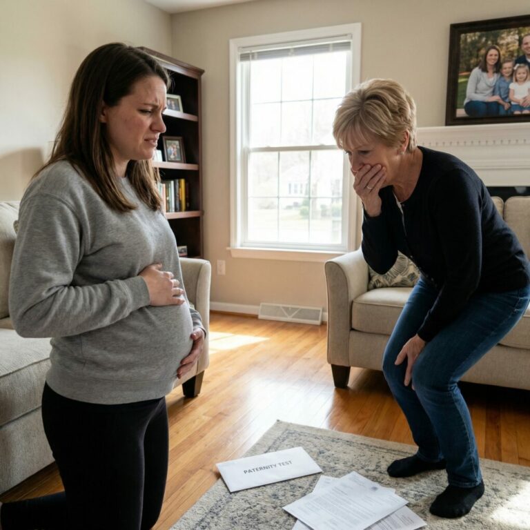 You’ll never be part of this family! Your baby will die before birth I promise!’ My mother-in-law hit my stomach so I calmly handed her an envelope. When she looked inside, she passed out.