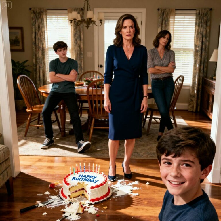 My brother’s son threw my birthday cake on the floor and said, “eat it off the ground.” I didn’t say a word. That evening, mom texted: “we’ve chosen to sever all contact. stay away forever.” My brother liked it. I replied, “removing my name from every loan tomorrow.” By midnight, the group chat flooded – 53 missed calls…