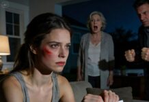 When my husband slapped me for not cooking because I had a 40°C fever, I signed the divorce papers. My mother-in-law yelled, “Who do you think you’re scaring? If you leave this house, you’ll end up begging on the streets!” but I responded with a single sentence that left her speechless…