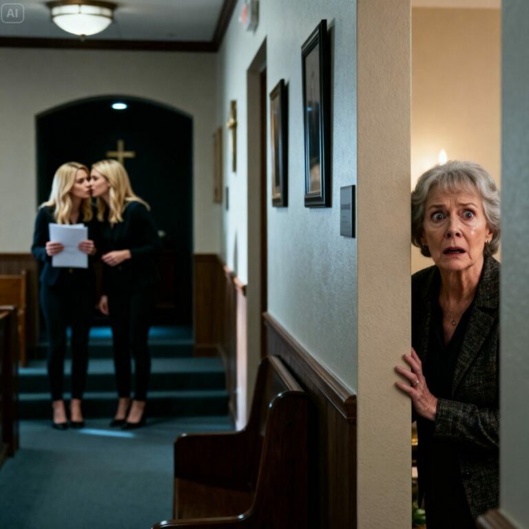 La madre de mi nuera falleció y, durante el funeral, conocí a una “hermana” de la que ella jamás había hablado. Se parecían demasiado como para ser casualidad. Más tarde, en el baño, las escuché susurrar: «Ahora que mamá está muerta, nadie sabrá lo que hicimos». En ese instante, el miedo me recorrió el cuerpo. Lo que descubrí después fue tan grave que me obligó a huir para salvar mi vida.