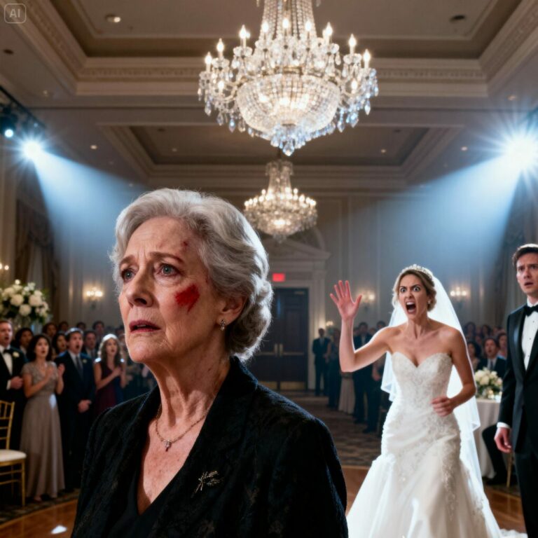 At my son’s wedding, my daughter-in-law demanded my apartment keys in front of 130 guests. When I refused, she slapped me so hard. I left and made a phone call. 30 minutes later, a man appeared at the door of the hall, and when they saw who it was, they began to cry…