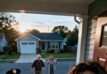 At 6 a.m., my door shook like someone was trying to break it down. A deputy sheriff stood on my porch, holding papers. “Eviction order.” My name was printed there—like I was a trespasser in my own home. Across the street, my parents watched in silence, almost smiling. Mom called out, “You should’ve done what family asked.” Dad added, “Pack. Today.” I swallowed hard and asked, “Who filed this?” The deputy looked at the top line… and his face changed.