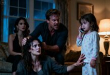 WHEN MY HUSBAND GRABBED ME BY THE HAIR AND BROKE MY LEG, I MADE A SIGNAL TO MY 4 YEAR-OLD DAUGHTER. SHE DIALED THE SECRET NUMBER: “GRANDPA, MOM LOOKS LIKE SHE’S GOING TO DIE!”