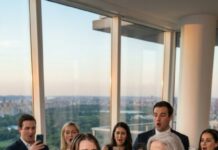 “I don’t belong here?” I repeated, my voice shaking as the room watched in silence. Vivian smiled coldly and said, “People like you don’t understand luxury.” Then the glass tilted. Ice-cold water soaked my hair, my dress, my pride. I stood frozen—until a man behind me said quietly, “Step away from my wife.” That was the moment everything collapsed.