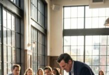 “The kick… it knocked the air out of me. Blood in my mouth, tears blurring my vision, I whispered, ‘Brandon… please… don’t kick me again.’ Everyone in the restaurant froze. Then he smiled that cruel, familiar grin. But just as he raised his foot for another strike, a calm, commanding voice cut through: ‘That’s enough.’ My heart raced. Who was this man, and why did he care so much? Tonight would change everything, and I had no idea how far it would go…”