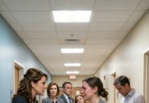 “They threw you out because the mistress is pregnant.” That was the last sentence I heard before the door slammed in my face. Seven months pregnant. No shoes. No dignity. I stood in the rain whispering, “I’m still his wife.” When I begged my father not to take revenge, I thought love would save me. I was wrong. Because one slap in a hospital hallway changed everything.