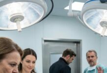 I lay on the gurney under harsh surgical lights, my wrists pinned by my mother-in-law’s iron grip. “Sign it. We’re taking the baby early,” she hissed. Behind her, his mistress leaned close, smiling like a knife. “Don’t fight, chị… You’ll heal. I’ll raise it.” I searched for my husband—he wouldn’t meet my eyes. “Just do what they say,” he muttered. The needle kissed my skin when the surgeon froze. “Ma’am… are you aware your husband isn’t the father?”