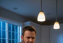 She left the note on the counter like a death sentence: “I’m done with you. The house is sold. Pack and leave.” My hands were shaking, but I didn’t beg. I flipped it over, grabbed a pen, and wrote two words—nothing more. That night my phone lit up like a siren. One call. Five. Twenty. By the time I checked, it screamed: 37 MISSED CALLS. Her last voicemail was a whisper: “What did you mean…?” And that’s when I realized—those two words had changed everything.