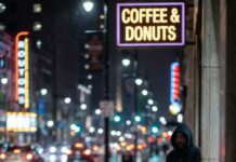 After my divorce, I thought the worst was over—until I started leaving spare cash for a trembling old woman outside my new job. One night, as I bent down, her fingers clamped onto my wrist like a trap. “You’ve done enough,” she rasped. “Don’t go home tonight. Get a hotel.” I laughed—then her eyes flicked behind me. “If you open your door, you’ll see what’s waiting.” And tomorrow… she promised to prove it.