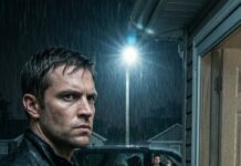 She dropped to her knees in the rain, fingers clawing at my coat like it was her last prayer. “Please… just take me instead,” she whispered, voice cracking. “Let my child live.” I looked past her—straight at the small silhouette trembling behind the door. My jaw tightened. “Beg properly,” I said, colder than I meant. “And I’ll end this… for both of you.” Her eyes widened. “What do you mean—end it?” I leaned in, smiling like a promise. “Say yes,” I murmured, “and neither of you will suffer again.” But the moment she nodded… I realized someone else had already been watching.