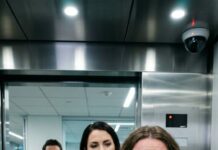 The elevator doors slid shut—and so did my breath. Her red nails clamped around my wrist. “Stay away from him,” she hissed, eyes glittering like a threat. I cradled my belly, trying to step back, but the lift jolted and her palm cracked across my face—hard. “You think a baby makes you untouchable?” she spat. Blood tasted metallic on my tongue. Then the security camera blinked… and I realized someone was watching.