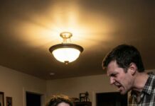 I stumbled in after my late shift, keys still in my hand, when his palm cracked across my cheek. “Do you know what time it is, you idiot?” he roared. “You’ve kept us waiting—now get in the kitchen and cook!” My daughter froze. His mother smirked. I swallowed the sting, looked him dead in the eye, and said, “No. Not tonight.” Then I reached into my bag… and they went pale.