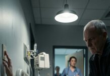 I clenched my stomach so hard the room blurred. “It’s appendicitis,” the doctor said, and the word surgery landed like a hammer. But my stepfather scoffed. “Stop acting. You just want to waste my money.” In the hospital, he leaned close, smiling like he’d won. “I’ll prove you’re faking.” Before I could breathe, he yanked my arm—my body crashed off the bed. A white-hot rip tore through my fresh stitches. I screamed, “Please—don’t!” Then the sheet turned red. And he whispered something that made the nurses freeze… and me realize this wasn’t about money at all.