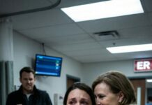 My fingers slipped. His mother’s porcelain dish shattered across the dinner tiles—one bright crack that turned the whole room cold. My husband’s chair scraped back. “Stupid,” he hissed, loud enough to make everyone freeze. “Please… I’m five months—” I didn’t finish. The first hit stole my breath, the next stole my balance. I remember my hands on my belly, begging, Stay with me, baby… I woke in the ER, blood on the sheets, my throat raw from praying. Then she leaned close, perfume sweet as poison. “If anyone asks…” she whispered, smiling, “…you fell.” And that’s when I realized the dish wasn’t what broke.