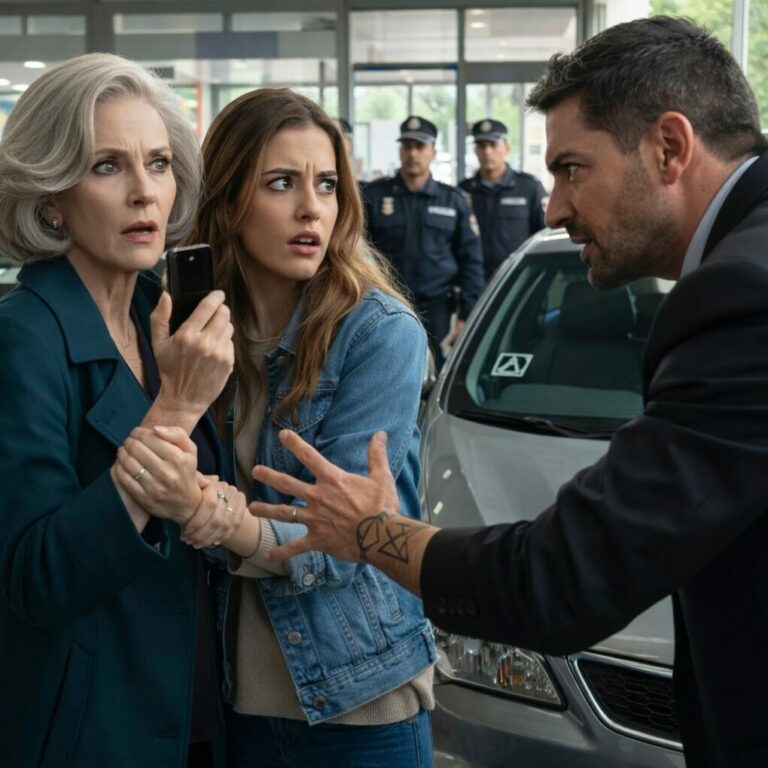 AT THE CAR DEALERSHIP, MY GRANDDAUGHTER WHISPERED, “GRANDMA… THAT’S MOM’S ‘STOLEN’ CAR.” MY BODY WENT COLD. WHEN I CONFRONTED THE SELLER, A HORRIFYING TRUTH BEGAN TO SURFACE. BUT WHAT I DISCOVERED NEXT WAS FAR MORE TERRIFYING THAN I EVER IMAGINED…