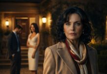 Vendí mi granja para que mi hijo adoptivo llegara a la universidad. Años después, su esposa me clavó la mirada y soltó: “Me avergüenzas frente a mis amigas. Fuera”. Con la maleta en la entrada, él murmuró: “Ni siquiera eres mi madre real… no seas dramática”. Sentí el suelo hundirse, pero sonreí por dentro. Me fui sin mirar atrás… y esa noche, él descubriría quién era yo de verdad.