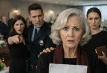 No pensaba que un funeral pudiera helarme la sangre… hasta que vi a esa mujer junto al ataúd. Mi nuera la presentó como “mi hermana”, pero jamás la había mencionado. En el baño, escuché su susurro: “Ahora que mamá no está, nadie sabrá lo que hicimos”. Se me cayó el estómago. Cuando salí, el bolso de mi nuera estaba abierto… y mi nombre aparecía en un sobre. ¿Qué habían planeado para mí?