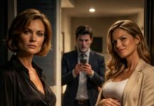 Cuando la amante embarazada de mi marido llegó a la puerta de mi casa para recoger las maletas, se acarició el vientre y sonrió: “Ya sabes cómo es… un empresario, siempre ocupado.” Yo solo asentí en silencio, pero por dentro ardía. Esa noche, él abrió las maletas y se quedó pálido. “¿Qué… qué es esto?”, balbuceó. Lo miré fijamente y susurré: “Lo que mereces.” Y entonces, el verdadero secreto empezó a respirar.