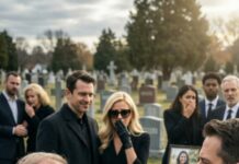 He walked into my daughter’s funeral with his mistress on his arm—while my little grandchild still lay unborn inside her. I gripped the pew until my knuckles went white. “Show some respect,” I hissed. He only smirked. Then the lawyer stood. “In accordance with her will…” The room went silent. He went pale. Because my daughter didn’t just leave money—she left proof. And tonight, I’m finally going to say how she really died… and who made sure she wouldn’t live to tell it.