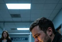 I rushed into the hospital clutching flowers, ready to yell, “Surprise!”—but the nurse grabbed my arm. “She’s in surgery… it’s critical.” My stomach dropped. Then my phone buzzed: a video. My brother-in-law laughing on the yacht we bought her, champagne spraying as his parents cheered, “To freedom!” I heard myself whisper, “While she’s fighting to live?” I stood up, wiped my tears, and made one call. Minutes later, his smile vanished—because the yacht wasn’t his anymore.