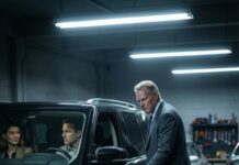 My belly scraped the cold tiles as I crawled toward the garage light, each breath tasting like metal. “Please… just let me sit in the car,” I whispered, hand shaking on the door handle. Inside, he didn’t even look at me. She did—smiling. “You’re being dramatic,” my husband said. Then the shadow behind them moved, and my father’s voice—tight, unfamiliar—cut the air: “So this is what you’ve done to my daughter.” I didn’t know which hurt more: the betrayal… or what he’ll do next.