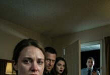 I was seven months pregnant when he locked the door and smiled like he owned my breath. “Your husband won’t come,” my husband’s mistress whispered, pressing cold metal to my wrist until I bit through a scream. I begged, not for me—for the baby. “Say you’re nothing,” she hissed. Blood, silence, my heartbeat pounding in my ears… and then the window—half open. I ran barefoot into the night. But I left something behind. And she’s about to use it.