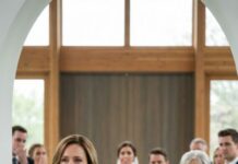 At my own daughter’s wedding, she leaned in and hissed, “Mom, you’ll sit in the last row—on the edge. Grandma’s sitting with us.” I felt the room tilt, but I just smiled. “Of course, sweetheart.” Because no one knew the truth: I paid for every flower, every chair, every “perfect” detail. And on the wedding day, as the music swelled, I stood up—quietly—holding the receipt that could ruin everything.
