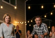 At my husband’s birthday party, I lifted my glass and smiled. “I’m pregnant,” I said, sure this was the perfect moment. His mother’s laugh cut through the room. “Liar. You’re doing this for attention.” I tried to breathe. “Please—stop.” But she stepped closer, eyes cold… then drove her heel into my stomach. In the hospital, the ultrasound screen flickered—one image, then another. The doctor went silent. Everyone did. And that’s when I realized… the truth was worse than anyone imagined.