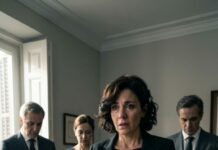 En el funeral de mi marido, mis tres hijos se plantaron frente a todos y dijeron: “Papá nos dejó todo. A mamá… que la cuiden desde lejos.” Sentí cómo la iglesia se encogía y nadie me sostuvo la mirada. Una semana después, el cartero trajo un sobre sellado. Lo abrí temblando. “Queridos hijos”, leí en voz alta, y ellos palidecieron. “La verdad está en la caja que escondí…” ¿Qué caja… y por qué ahora?