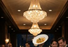 Three months ago, my husband’s billionaire brother stood over me in a packed luxury restaurant, smirked, and said, “You’ll always be nothing.” Then he threw his plate of pasta straight at my chest. Sauce dripped down my dress while strangers filmed and laughed. I thought my life was over—until my husband stepped behind him and said six calm words: “You just made the biggest mistake.” What happened next destroyed a family empire in minutes.