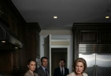 On my wedding day, I thought I was marrying into a dream—until my sister-in-law raised a kettle of boiling water and whispered, “You should’ve taken the money.” I was tied to a chair in the basement of the Harrison estate, skin burning, while my husband’s family watched like it was theater. And when Benjamin finally burst through the door and said, “Not one more word,” everything shattered. What happened after that moment didn’t just change their empire—it rewrote my fate forever.