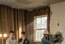 One year after my husband’s death, I hired a company to renovate his old office. I had just arrived at church when the contractor called, his voice tense. “Ma’am… I need you to come see what we found. But don’t come alone—bring your two sons.” My stomach dropped. “Why would you say that?” I whispered. When we arrived, my heart nearly stopped… because my husband had been hiding something none of us were prepared for.