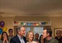 I stepped into the room on my 70th birthday with a dark bruise burning beneath my eye, and the laughter died instantly. Someone whispered, “What happened?” My son answered before I could. “My wife,” he said coldly. “She taught her a lesson.” His wife didn’t deny it—she smiled. Then my other son took one step forward and said something that shattered the silence forever…