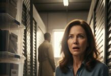 Eight months after my husband’s funeral, a storage bill showed up with his name on it—and my stomach dropped. That same afternoon, a man in a suit knocked and said, “Ma’am, your husband hired me six months before he died. Don’t trust your financial advisor.” I laughed in disbelief… until he added, “He’s been stealing from you. Your husband left proof.” When he handed me the unit number, my hands started shaking—because I knew exactly who had access.