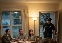 My neighbor didn’t say hello—she said, “I called 911. Get to your mom’s house now.” I ran inside and found my 84-year-old mother slumped in her recliner, dazed, whispering my name like she wasn’t sure it was me. Then I heard my brother at the dining table: “Just sign it, Mom.” A notary lifted her stamp. I grabbed the warm teacup off the side table and thought, What did you put in her coffee?