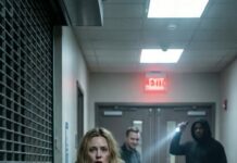 The hallway reeked of bleach and rust. I clamped a hand over my side, swallowing the burn so it wouldn’t become a sound. My son’s fingers crushed mine; my daughter’s breath hitched like she was about to cry. “Mom… you’re bleeding,” he whispered. “Not now,” I mouthed. Not ever. Behind us—boots. A flashlight beam slid under the door. “Found them,” a man’s voice murmured, almost pleased. I pressed my lips to my daughter’s ear. “When I say run… don’t look back.” Because the worst part wasn’t the footsteps. It was the lullaby he started humming—the one I used to sing.