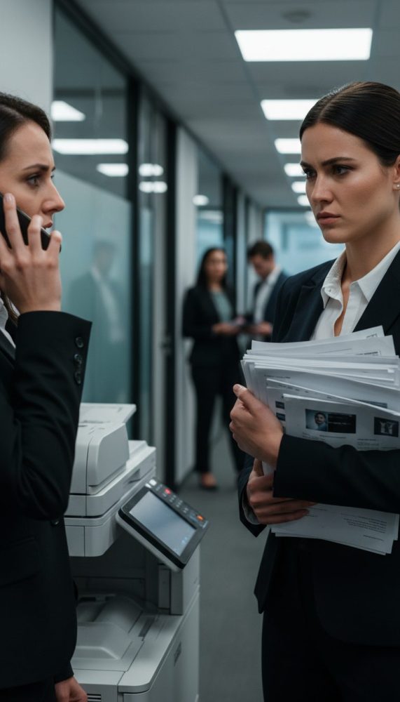 Woman_holding_phone_near_copier_443f0bbfb8