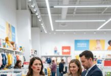 Seven months pregnant, I dragged my five-year-old daughter through the baby aisle, whispering, “Just one more blanket, sweetheart.” Then I saw them—my husband and his mistress—laughing like I was a bad joke. She leaned in, eyes cold. “Still pretending you matter?” My daughter clutched my hand. The slap came fast—bright, ringing, humiliating. My husband just folded his arms and watched. I swallowed my scream and smiled. Because across the store, my billionaire father had seen everything… and their hell was about to begin.