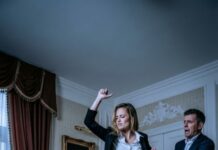 I remember those 47 seconds—each blow felt like the end of my life… yet my arms locked tighter around my baby.” Blood flooded my eye as I looked up and saw Preston at the bottom of the stairs. I whispered, “Preston… please, help me.” He didn’t move. He only said, “Stop being dramatic.” Then he turned and walked away with her, leaving me broken on the floor—and my son screaming. But if they thought I’d die quietly… they didn’t realize that was the moment I started fighting back.