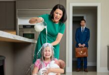 I froze when my stepmother picked up a glass and poured cold milk over my little sister and me. She sobbed, trembling – then a voice boomed through the room: ‘STOP! Don’t touch her!’ – it was my father.