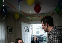 I was lighting the candles for my son’s 10th birthday when my husband leaned in and hissed, ‘Stop embarrassing me.’ Then—SMACK. I nearly fell, and my little boy screamed, ‘Dad, please!’ But my husband just looked at the woman waiting outside and said, ‘I’m done with you two.’ I thought that was the worst moment of my life… until ten years later, my son came back and whispered, ‘Mom, are you ready?’