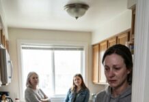 I pushed open the front door and froze. The kitchen floor was covered in dog fur and smeared with blood. My breath caught when I saw the knife still wet on the counter. “Where is he?” I whispered, already knowing the answer. My mother-in-law didn’t even look away. “It was just a dog,” she said. But as my sister-in-law smiled, I realized this nightmare was only the beginning.