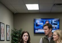 I was sitting in a prenatal clinic clutching my ultrasound photo, ready to surprise my husband with the news that we were finally having a baby—until the door opened and he walked in with another pregnant woman, his hand on her waist. My heart stopped when she smirked and said, “Don’t tell me you’re pregnant too?” Then the nurse called, “Madison Reed and Ethan Harper, we’re ready for you.” I stood up shaking and whispered, “Why is she using my last name?” and suddenly the entire waiting room was staring… but the truth that came next was even worse.